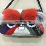 2016 Manufacturer price shoulder bags for women fashion sheep fur bags lady hand bag