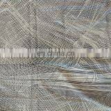 Black&white Classic Printing Blended Nature Fabric 12 mm Silk Cotton