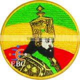 Rastafari King Alpha Patch | Rasta Patch | Rasta King Round Patch