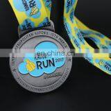 Custom Charity Running Competition Antique Plating Medal for 4KM thumbnail-2