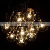 Globe String Lights With Black White Wire G40 Incandescent Bulb 25Ft Outdoor thumbnail-3
