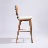 Danish Design Bar Chair With Back Rest From Factory thumbnail-2