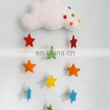 Wall Hanging Baby Nursery Felt Cloud and Drops Baby Mobile thumbnail-6