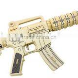 Wholesale DIY 3D wooden gun toy M4 for boys gifts