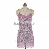 100% Poly Woven Ladies Print Camisole With Lace thumbnail-1