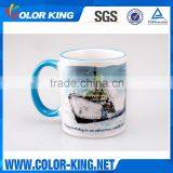 Manufacturer Wholesale Sublimation 11oz Top Grade Rim Colourful Mug thumbnail-3