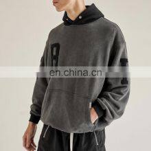 100% Cotton Solid Color Thick Cotton Zipper up Spring Men Sweatshirt Clothing 2021 thumbnail-2