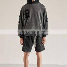 100% Cotton Solid Color Thick Cotton Zipper up Spring Men Sweatshirt Clothing 2021 thumbnail-3