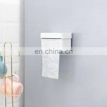 2019 New Design Plastic Wall Mounted Garbage Bag Storage Box No Drilling Garbage Bag Storage Box thumbnail-5