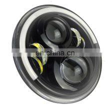 Lantsun для Jeep JL J225 для Jeep Wrangler, светодиодный драконьего головы фонарь с светодиодным кольцом для Jeep JK Wrangler 2007 - 2017 годов thumbnail-3