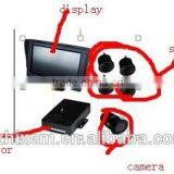 TFT006-4S Rearviem Parking Sensor Full Kit Camera TFT-4S 4.3'' Inch Monitor Rear-view Video Parking Sensor System