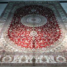 6x9ft Fine Quality Handmade Silk Persian Carpet for Home Decor thumbnail-3