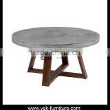 CT-150 Round Marble Top Small Side Table thumbnail-1