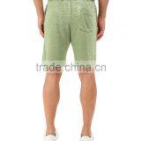 Wholesale Custom Mens Green Beige Burnout Wash Shorts thumbnail-4