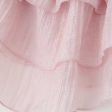 New Spring 2025 Women's Cross Border 3D Flower Folded Texture Ruffle Edge Dress From Europe and America thumbnail-3