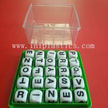 we Sell 25 Dice Boggle Games The English Letter Dice Size is 18 mm 25 Dice in a Tray Randomly the Material is Plastic thumbnail-2