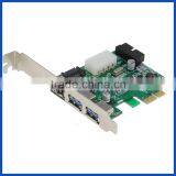 External Power ESATA + 2 Ports USB 3.0 +19 Pin USB Header Combo PCI Express Card