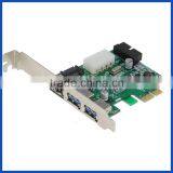 External power eSATA + 2 ports USB 3.0 +19 Pin USB header Combo PCI express Card