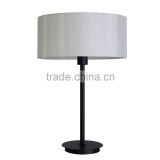 new products 2016 table lamp(Lampe de bureau/La lampara) in ebony bronze finish with creme silk fabric lamp shade
