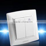 2015new2 Gang 1 Way Electric Wall Switch/LED Electric Switch