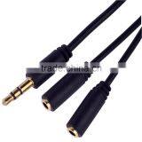 Male to Female Car Audio Aux Stereo Cable thumbnail-1