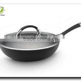 High Performance Nonstick Season Aluminum Saute Pan /Wok With One Handle thumbnail-3