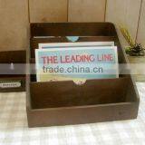 Compact Wood Files and Sundries Trapezoid Box thumbnail-1