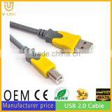 Factory price USB 2.0 A male to B male cable 3 meters laptop USB cable Printer scanner cable for wholesales