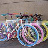 700C FIXIE BIKE/ WHITE FIXED GEAR BIKE thumbnail-3