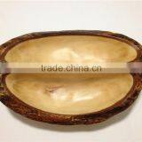 Handmade Natural Wood Cutlery Tableware Wood Plate Tableware Dishes For Restaurant thumbnail-4