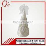 Golden Lampworking Glass Angel With LED Light Made in China for Decoration