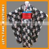 PGWC2495 Japan sex girl anime fancy floral printed flower kimono cosplay costume