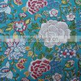 Ffloral Canvas Jade Cotton Hand Block Printed by Roopantaran Tablecloth thumbnail-2