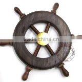 WOODEN SHIP WHEEL - CRAFT BOAT 6" thumbnail-1