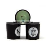 Unique Scented Candle Matte Black Glass Jars thumbnail-3
