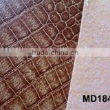 Artificial leather for sandal with spring design&Glitter pu leather