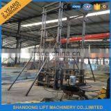 3.4m 1000kgs Guide Rail Hydraulic Lead Rail Freight Lift thumbnail-3