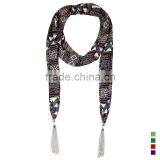 Top Sale Funny Tetris Printing Scarf, Crumpled Scarf