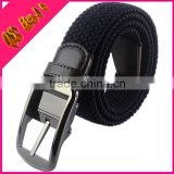 First Layer Leather High Quality Braided Elastic Golf Men's Belt