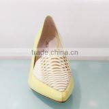 Patent Leather Women High Heel Wedge Shoes Pointed Toe Women Pretty Wedge Shoes thumbnail-3