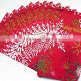 Colorful Flower Custom Printed Cocktail Napkins thumbnail-3