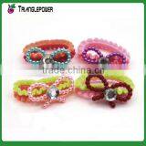 Lovely Candy Colors Heart Design With Little Flowers Children Hair Tie Set thumbnail-3