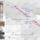 Fashion Stair Railing / Tempered Glass Stair Treads Quality Choice thumbnail-6