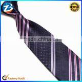 High Quality Handmade Micro Fiber Striped Design Mens Tie