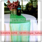 Blue Organza Table Runners Christmas Banquet Table Decorations thumbnail-4