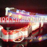 Newest Nylon Elastic Dog Collars With Rhinestone Light thumbnail-1