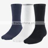 Crew Wholesale Custom White Organic Thin Men 100% Cotton Socks Sport thumbnail-1