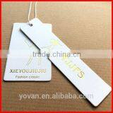 Cheap and Delicate Hot Stamping Paperboard Hang tag for Clothes
