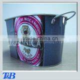 Large Metal Ice Bucket With Fixed Handle thumbnail-1