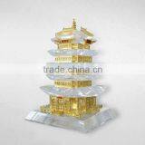 Pure K9 3D Crystal Building Model With Metal Crystal Tower Model(R-1061 thumbnail-1